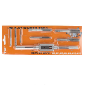 Tap and Die Set Manufacturer - Industrial M3~M12 8pcs Plug Hand Tapping with Wrench