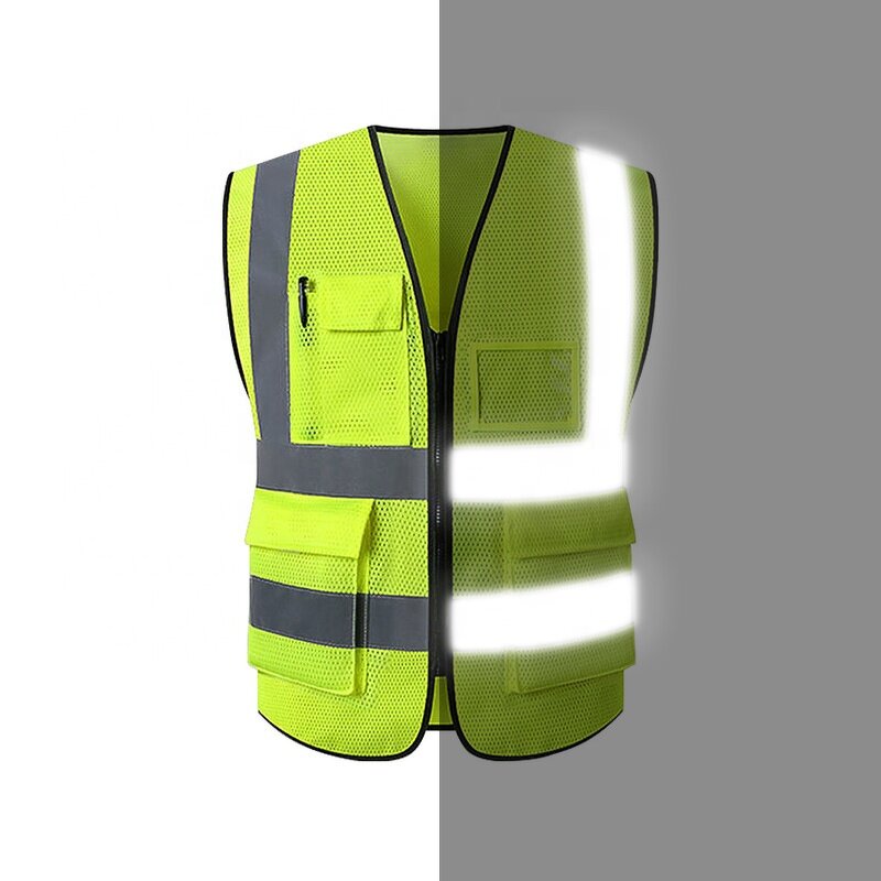 Mesh Reflective Security Vest - Manufacturer - High Visibility Wholesale Custom Logo Safety Jacket