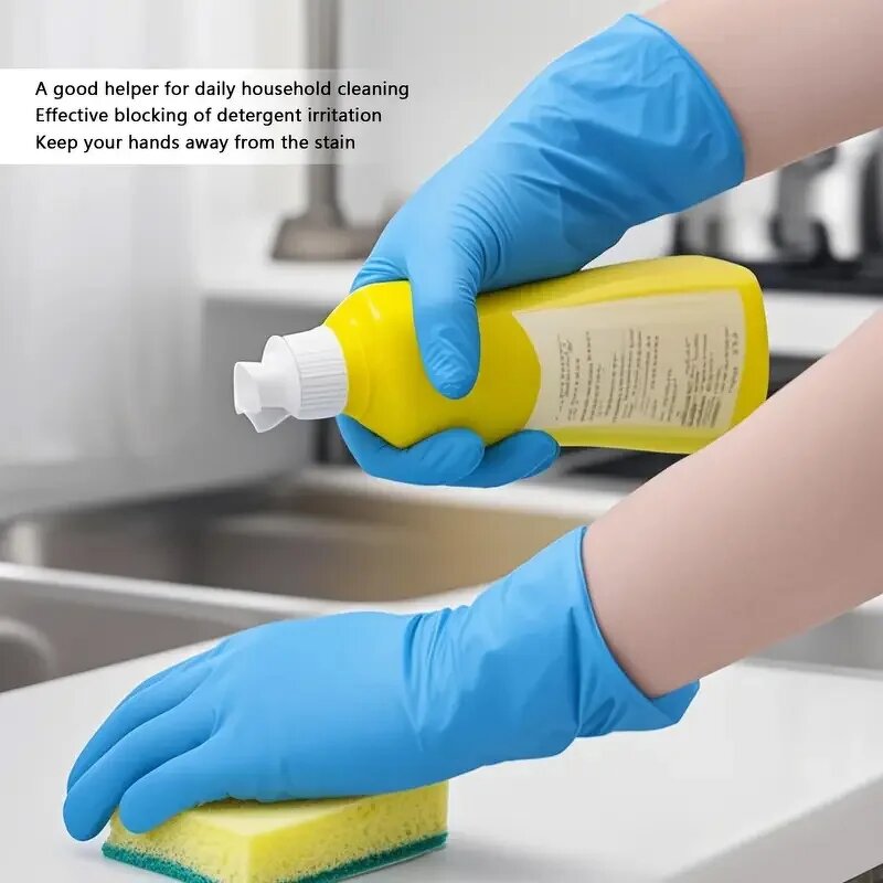Nitrile PVC Gloves - Manufacturer - Disposable Composite High Elastic Protective Painting Cooking