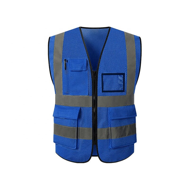 Reflective Safety Jacket - Manufacturer - Strip Mesh Fabric Construction Security Work Vest