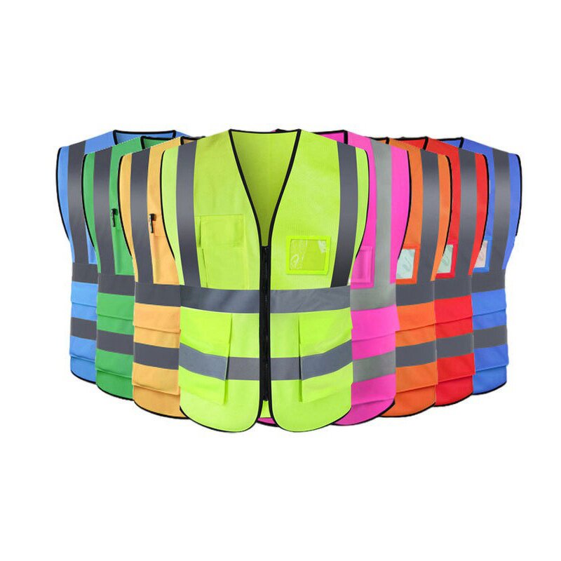 Polyester Reflective Vest - Manufacturer - Wholesale 100% 120g Traffic Road Construction Hi Vis