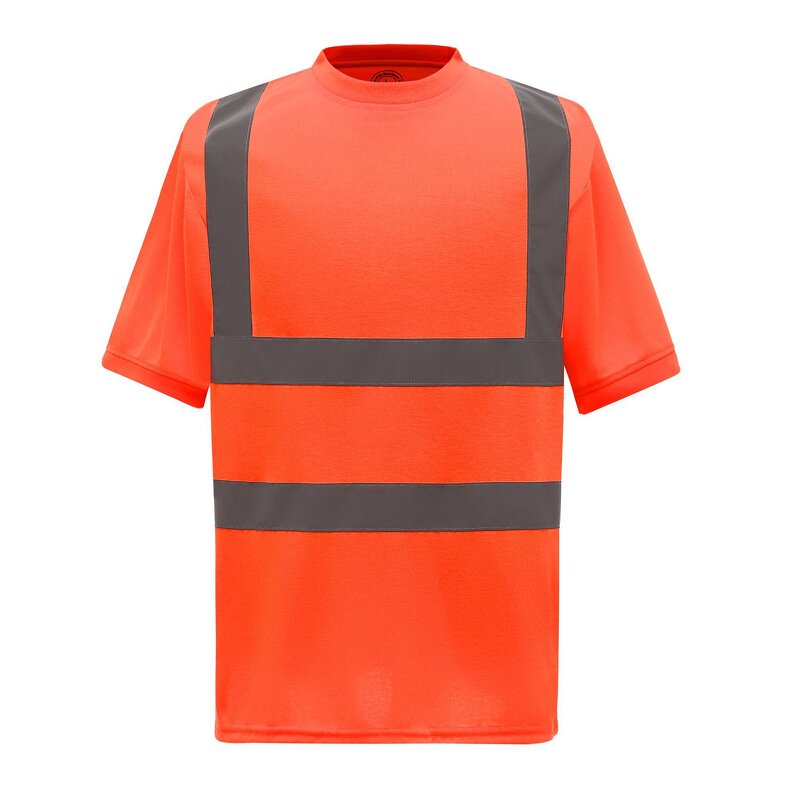 Reflective Short Sleeve T-Shirt - Manufacturer - Summer Construction Quick-Drying Sanitation Overalls