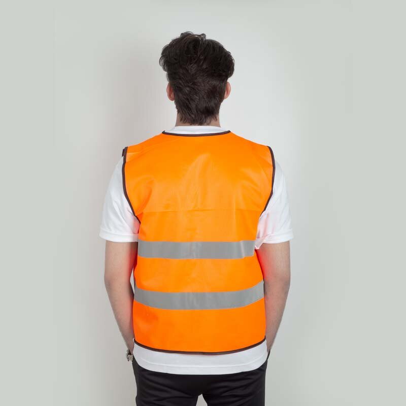 Reflective Safety Vest - Manufacturer - Custom LOGO Printing Orangered Reflective Tape Work Wear