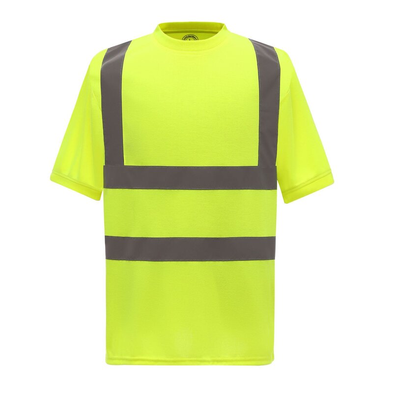 Reflective Short Sleeve T-Shirt - Manufacturer - Summer Construction Quick-Drying Sanitation Overalls