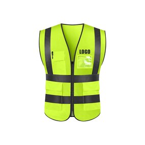 Road Safety Work Vest - Manufacturer - Custom Multi Pocket High Visible Reflective Construction