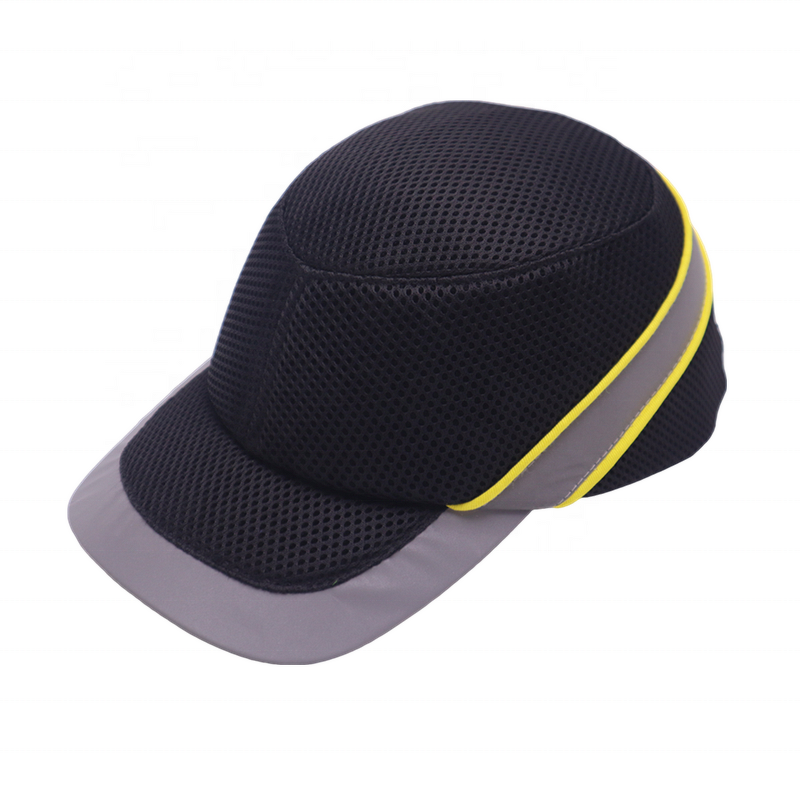 Mesh Safety Bump Cap - Manufacturer - Colorful Full Mesh 3cm Reflective Strip Baseball Helmet