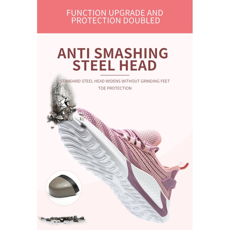 Work Safety Boots - Manufacturer - Hot Selling Plastic Steel Toe Non Slip Anti-smash Women