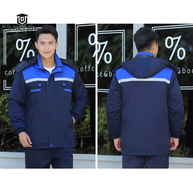 Winter Work Clothes - Manufacturer - Wholesale High Reflective Strip Thickened Cotton Labor Protection