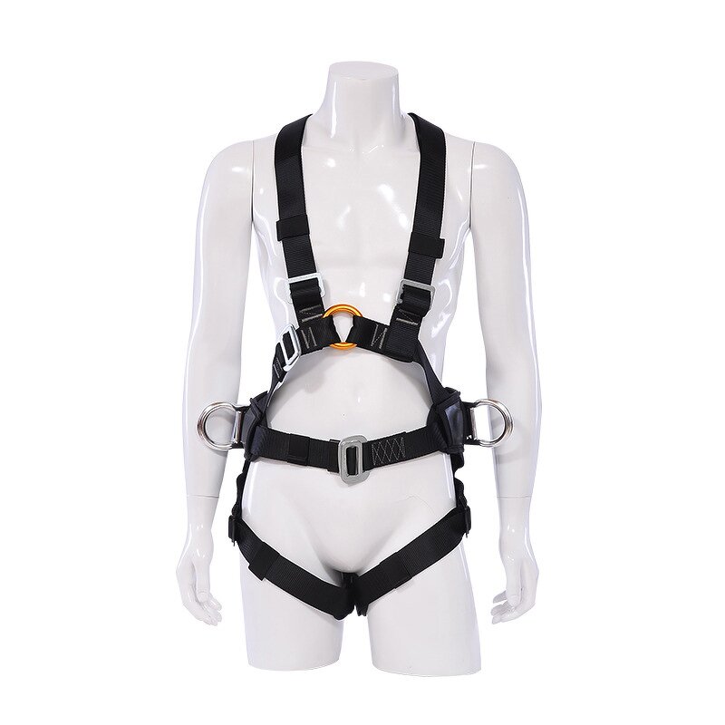 Polyester Safety Harness - Manufacturer - Good Brand Fall Arrest Equipment Double Lanyard PPE