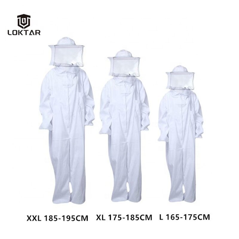 3 Layer Beekeeping Suit - Manufacturer - LOKTAR Soft Breathable With Beekeeping Glove Full Protection