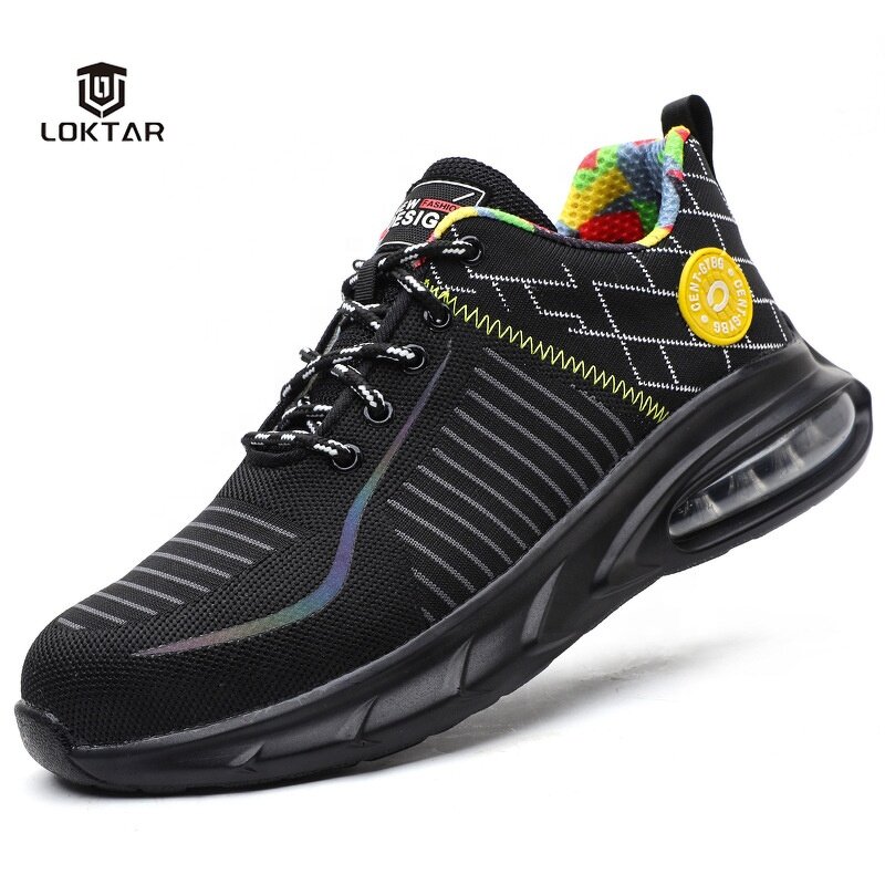 Summer Safety Shoes - Manufacturer - Unisex Fly Woven Anti Blow Cushion Shock Absorption Work