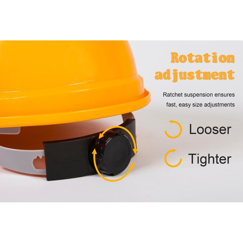 Yellow Safety Helmet - Manufacturer - EN397 MSA Style Vented Custom Logo ABS Construction