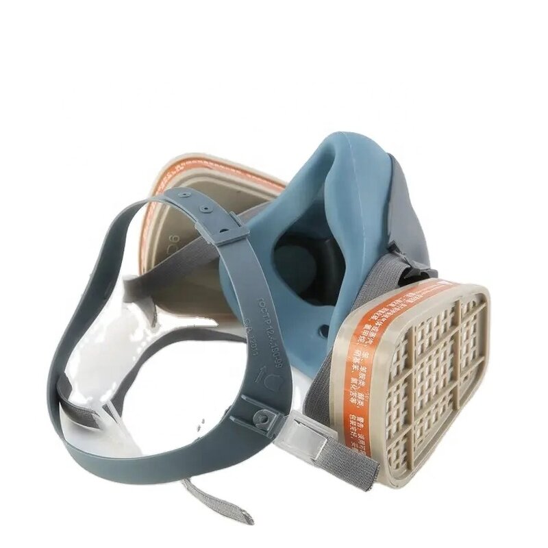 Gas Mask Respirator - Manufacturer - High Fit Comfortable Chemical Half Mask with Filter Shield