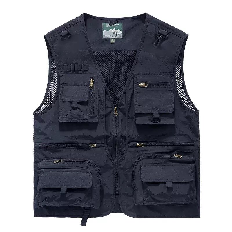 Mesh Fishing Vest - Manufacturer - New Fashional Quick-drying Multi-bag Outdoor Photography Men