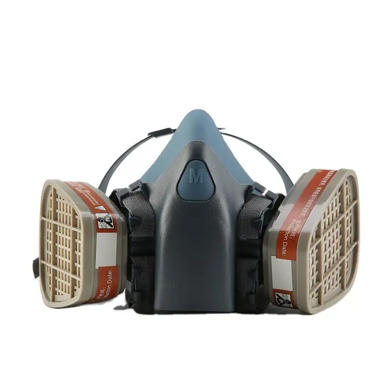 Gas Mask Respirator - Manufacturer - High Fit Comfortable Chemical Half Mask with Filter Shield