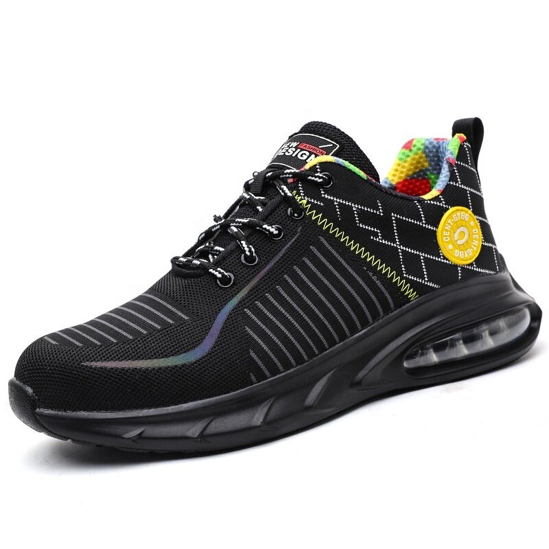 Summer Safety Shoes - Manufacturer - Unisex Fly Woven Anti Blow Cushion Shock Absorption Work