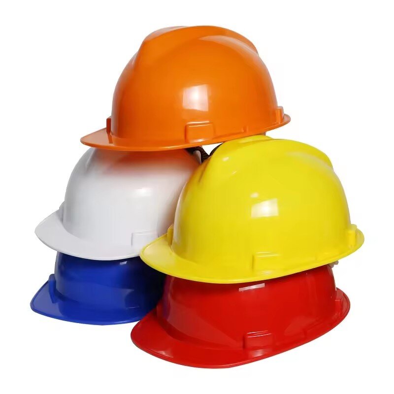 Orange Safety Helmet - Manufacturer - 4POINT Chin Strap CE EN397 Men's Construction Head Protection