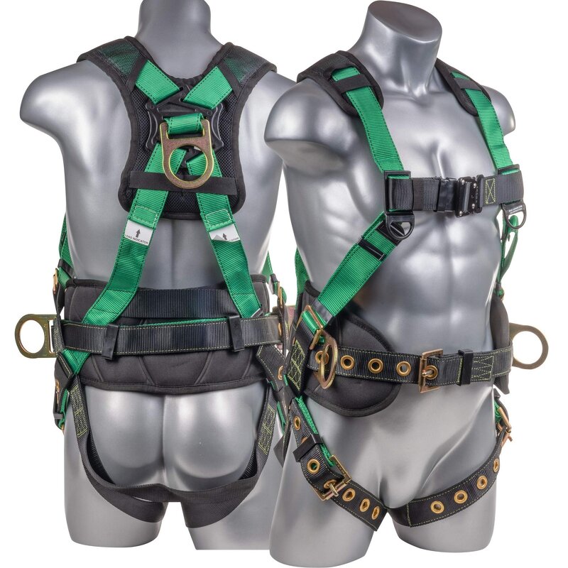 5pt Safety Harness - Manufacturer - Best Construction Fall Arrest Industrial Double Lanyard