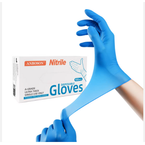 Disposable Nitrile Gloves - Manufacturer - Loktar 4mil 6mil Black Food Powder Free Hand Ware