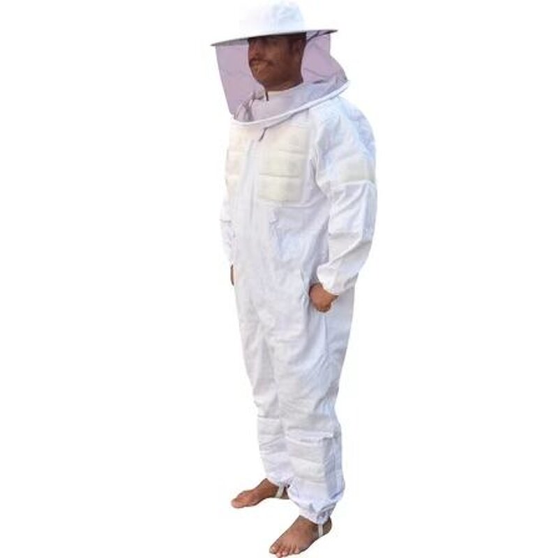 3 Layer Beekeeping Suit - Manufacturer - LOKTAR Soft Breathable With Beekeeping Glove Full Protection