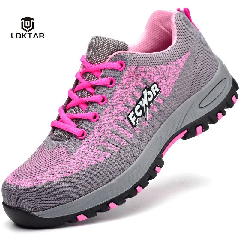 Lady Safety Shoes - Manufacturer - Comfortable Anti-slip Anti-hit Anti-puncture Fashion Work