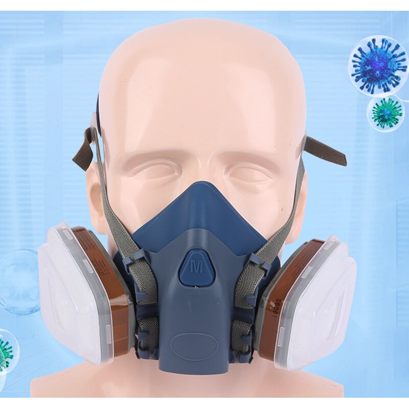MSA Style Respirator - Manufacturer - Customized Industrial Half Face Double Filter Replaceable
