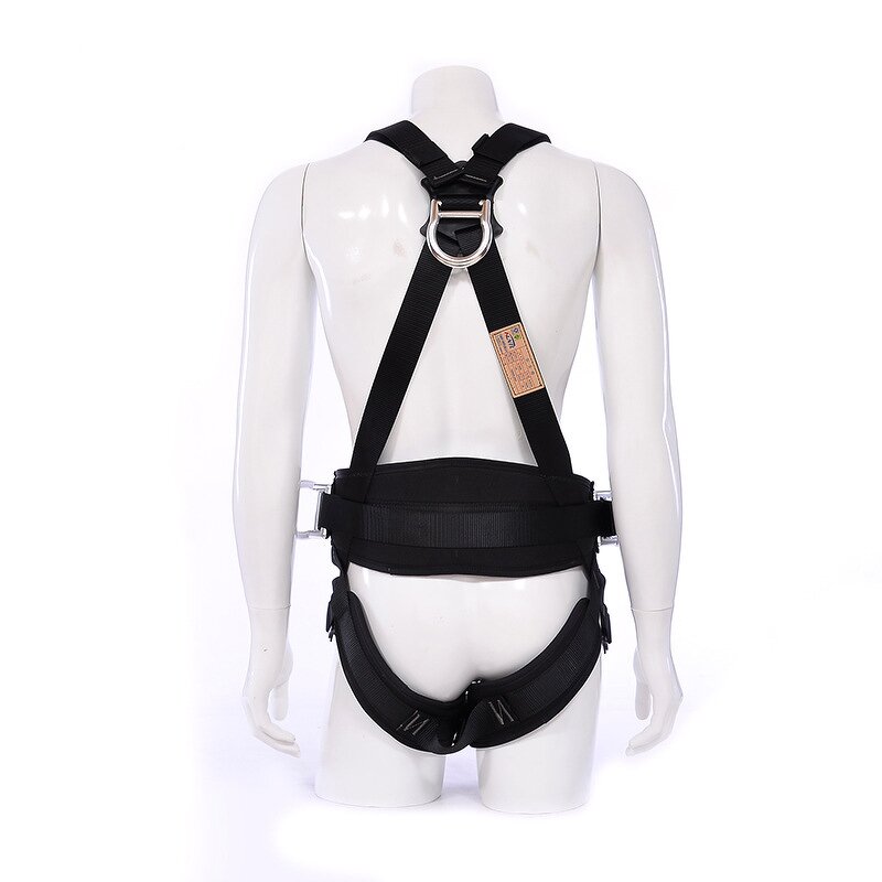 Polyester Safety Harness - Manufacturer - Good Brand Fall Arrest Equipment Double Lanyard PPE