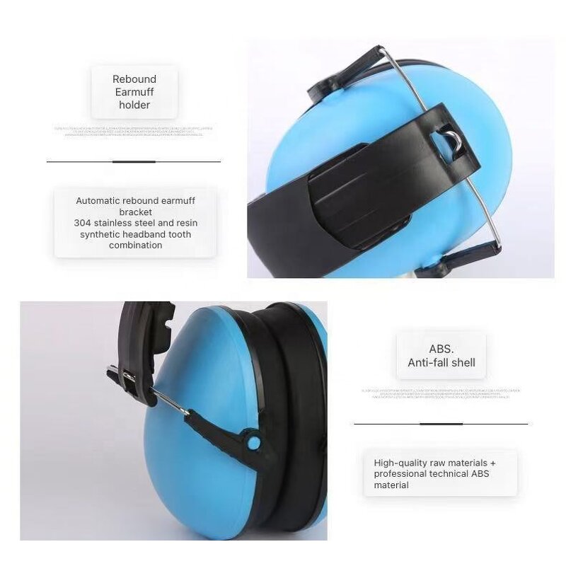 Blue Ear Defender - Manufacturer - SNR 26 DB Kids Noise Cancelling Sports Sleeping Safety