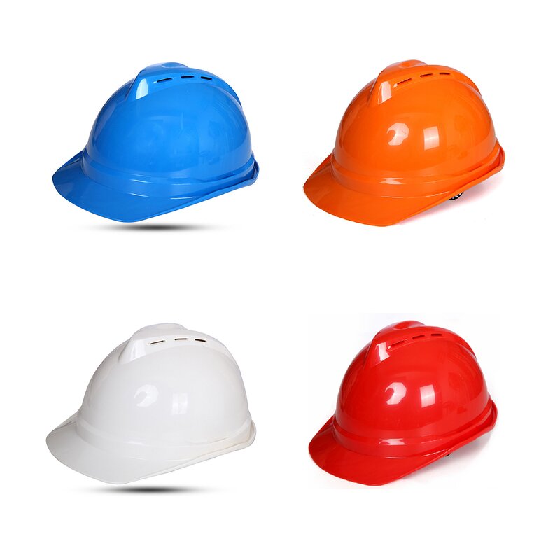 Yellow Safety Helmet - Manufacturer - EN397 MSA Style Vented Custom Logo ABS Construction