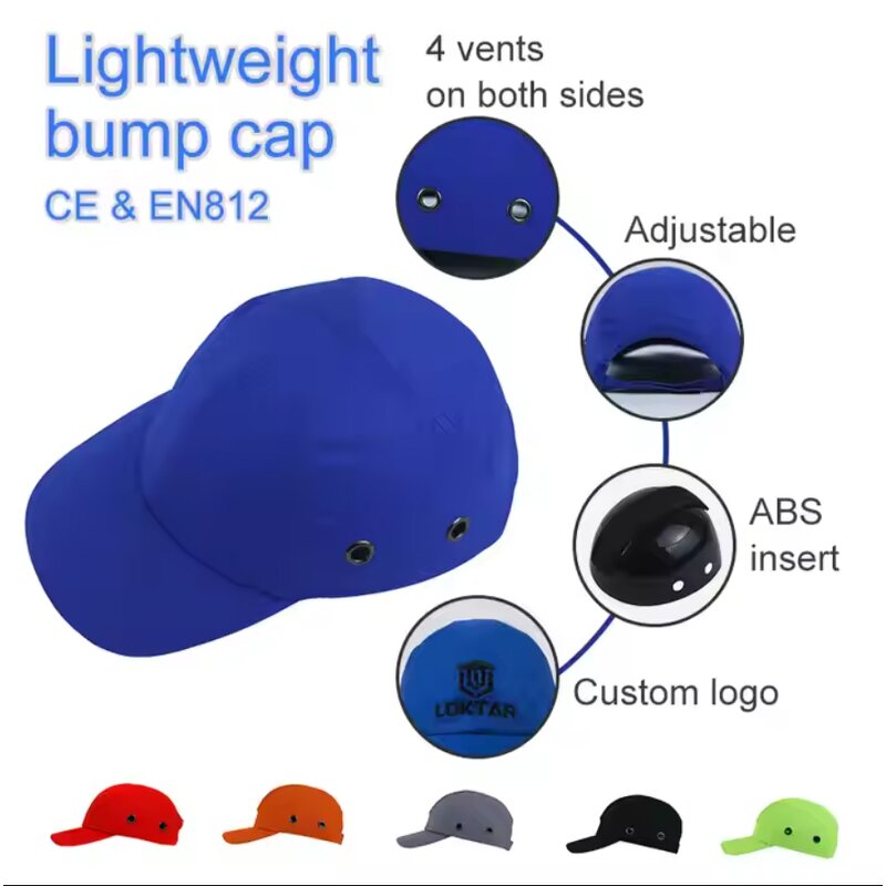 Half Baseball Helmet - Manufacturer - OEM ABS Inner Removable Construction Safety Bump Cap