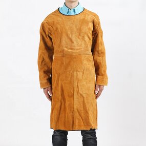 Welding Apron - Manufacturer - Wholesale Long Cowhide Anti-wear FR Flame Retardant Safety Clothing