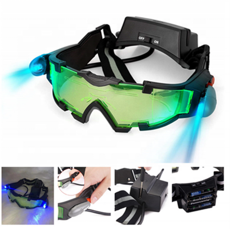 LED Safety Goggles - Manufacturer - Hot Sells Anti-dust Impact Ski Night Vision Popular Design
