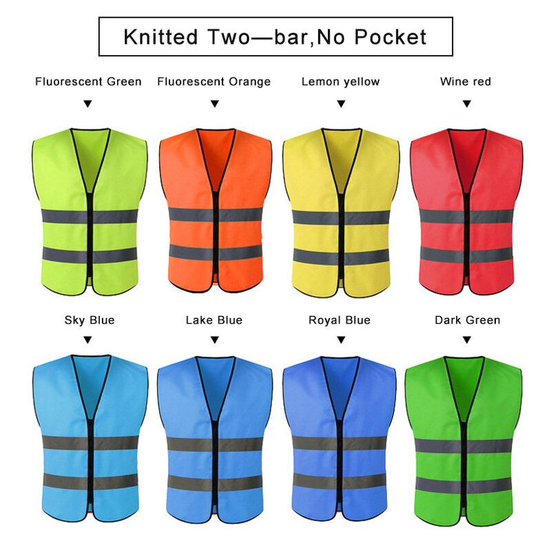 Hi Vis Safety Vest - Manufacturer - Custom Logo Wholesale Neon Traffic Construction With Pockets