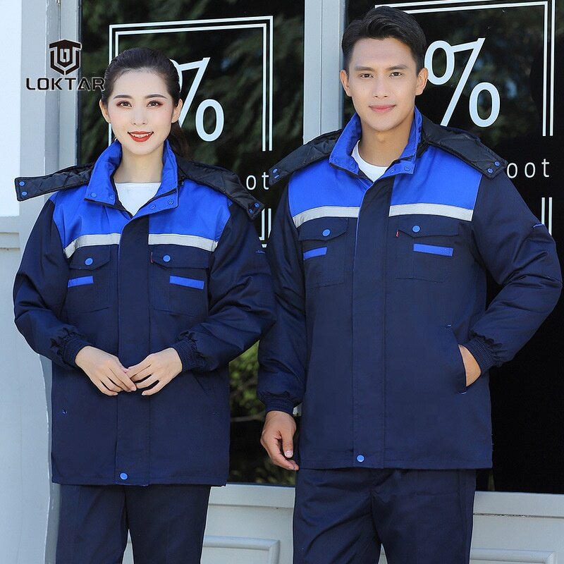 Winter Work Clothes - Manufacturer - Wholesale High Reflective Strip Thickened Cotton Labor Protection