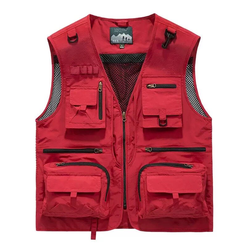 Mesh Fishing Vest - Manufacturer - New Fashional Quick-drying Multi-bag Outdoor Photography Men