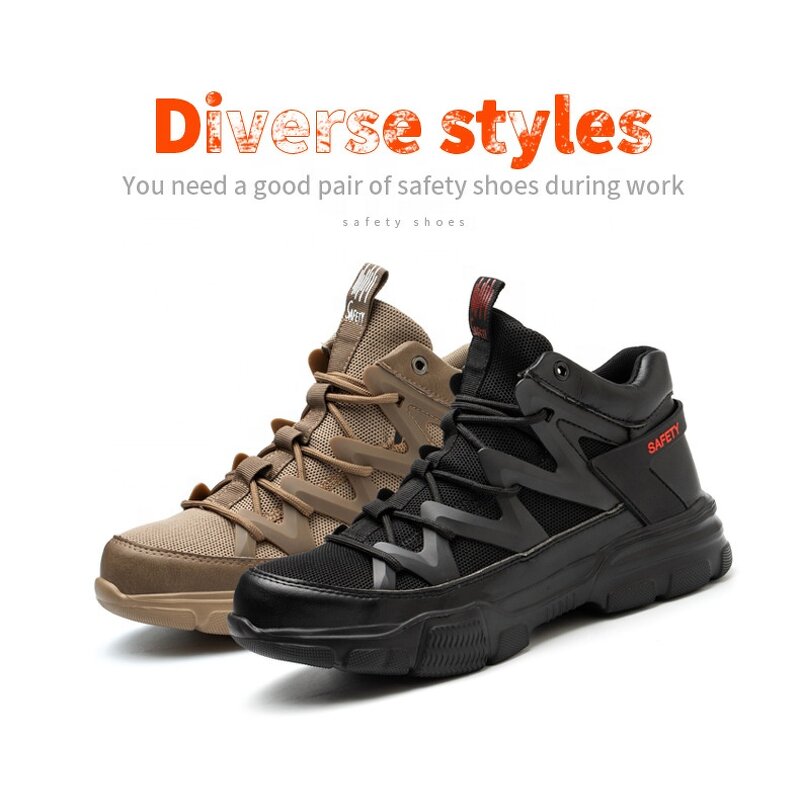 Industrial Safety Boots - Manufacturer - Man's Anti-smashing Anti-stab 2 Color Work Safety Shoes