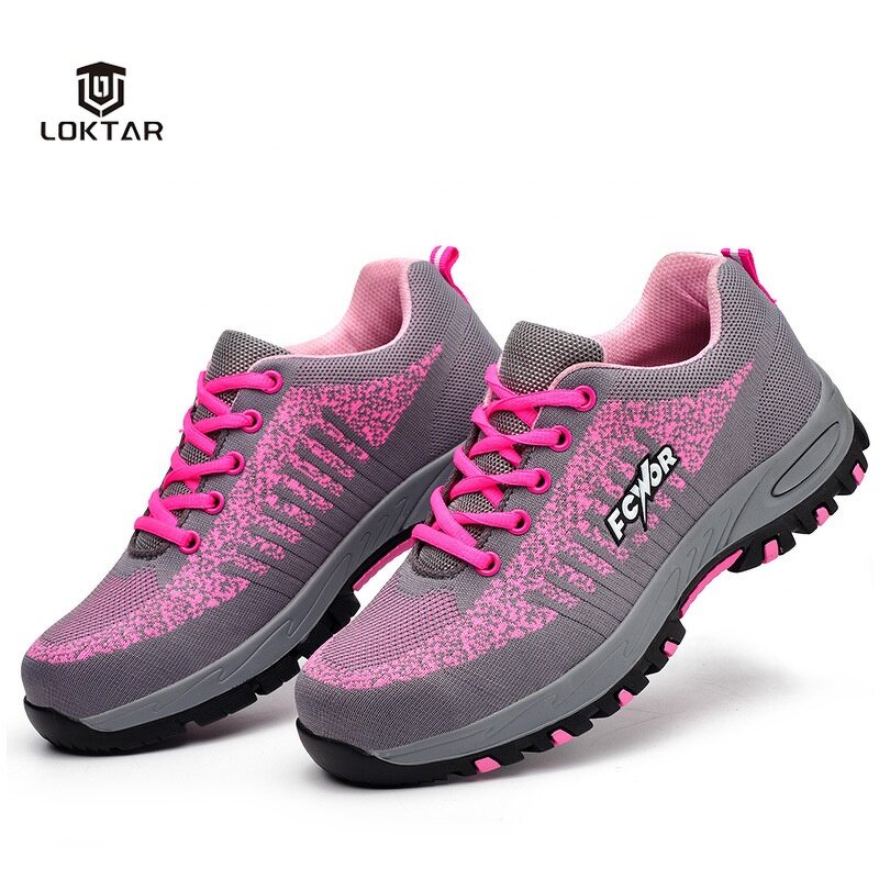 Lady Safety Shoes - Manufacturer - Comfortable Anti-slip Anti-hit Anti-puncture Fashion Work