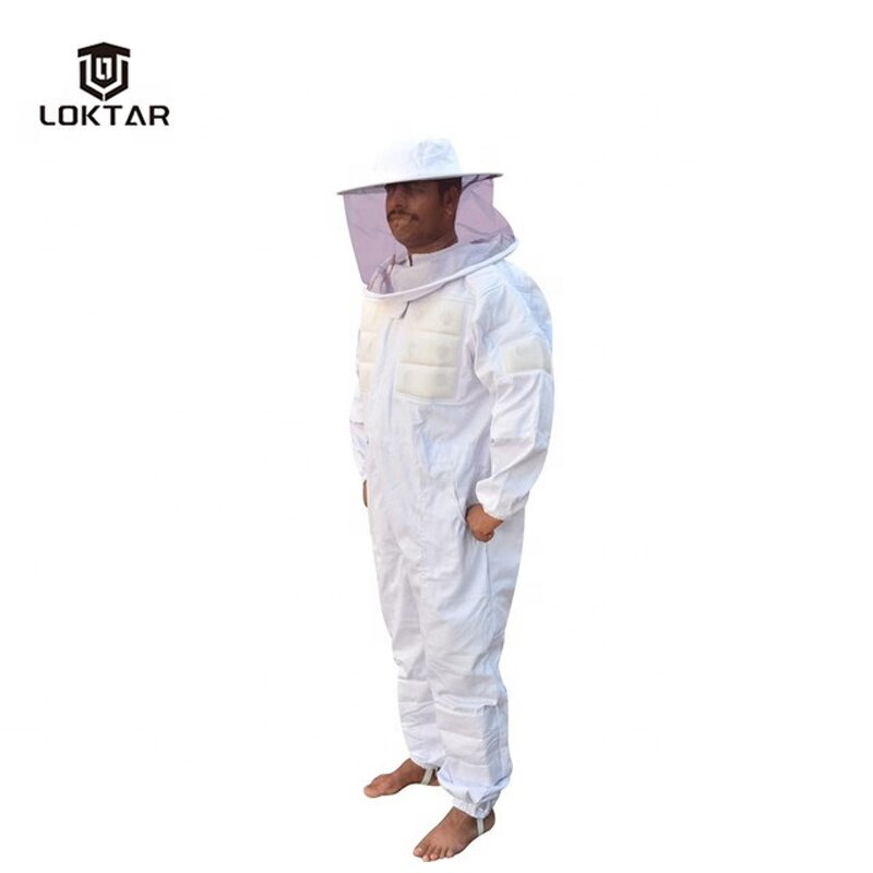 3 Layer Beekeeping Suit - Manufacturer - LOKTAR Soft Breathable With Beekeeping Glove Full Protection