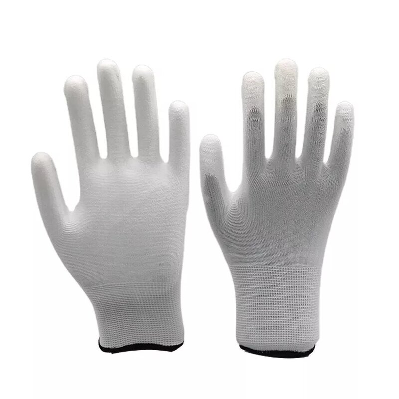 PU Coated Gloves - Manufacturer - Loktar Custom Logo Polyester Knitted Black General Purpose