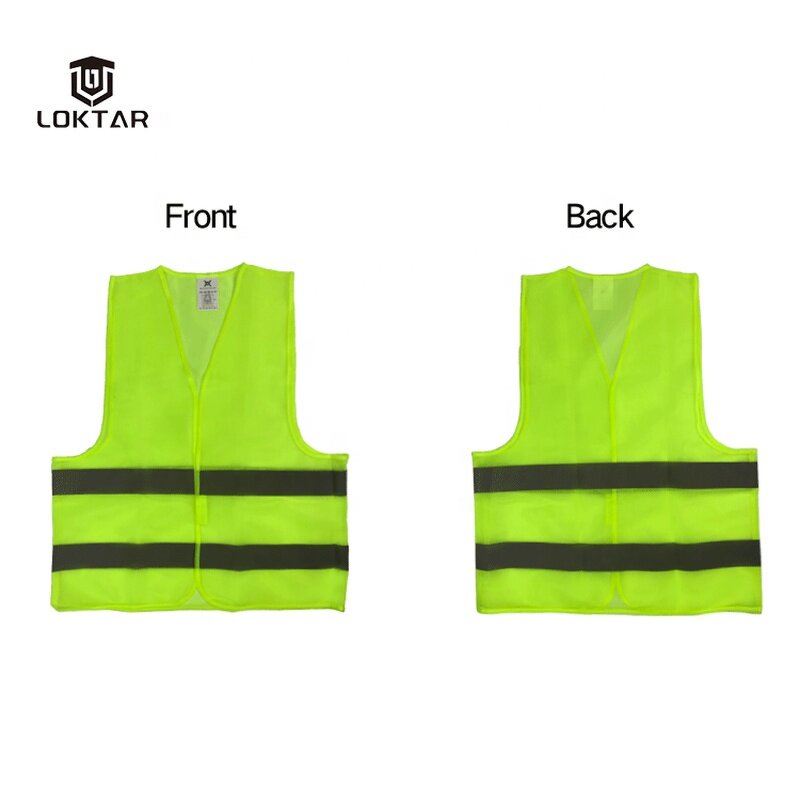 LED Safety Vest - Manufacturer - Cheap Custom Mesh YY-501 Yellow Construction Reflective