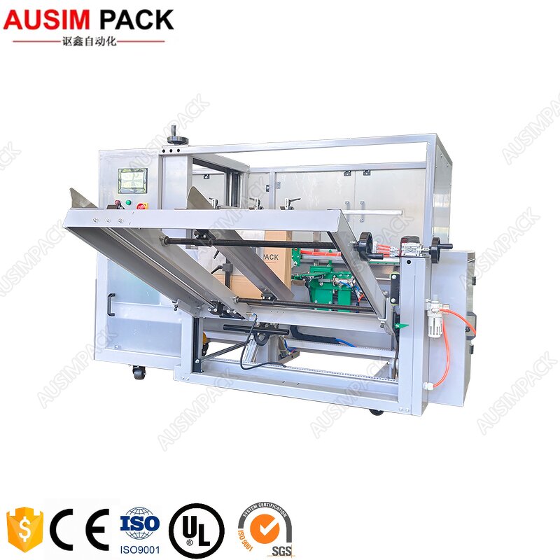 Case Erector Machine Manufacturer - New Electric High-Speed for Beverages Semi-Automatic Paper Packaging