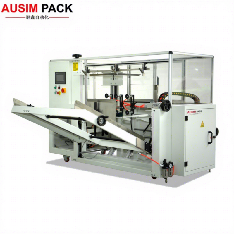Case Sealing Machine Manufacturer - 220V PLC Automatic for Food Beverage Chemical Carton Packing Line