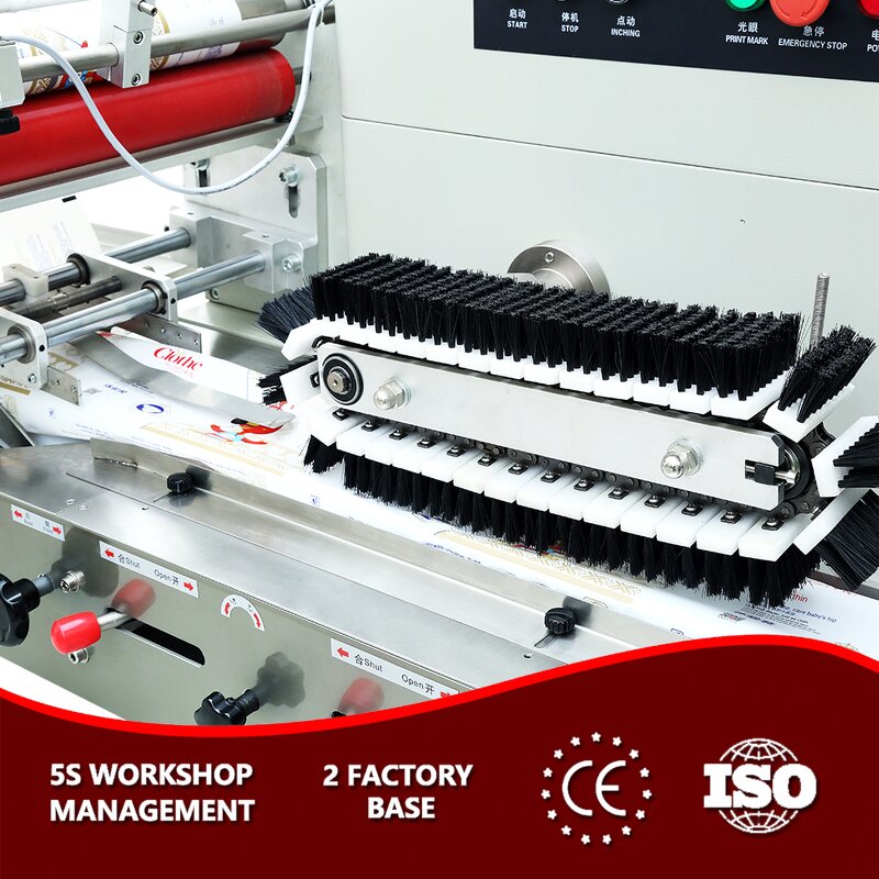 Easy-to-operate Automatic Horizontal Croissant Puffs Packing Machine Automatic Pillow Bag Dough Donut Packaging Machine