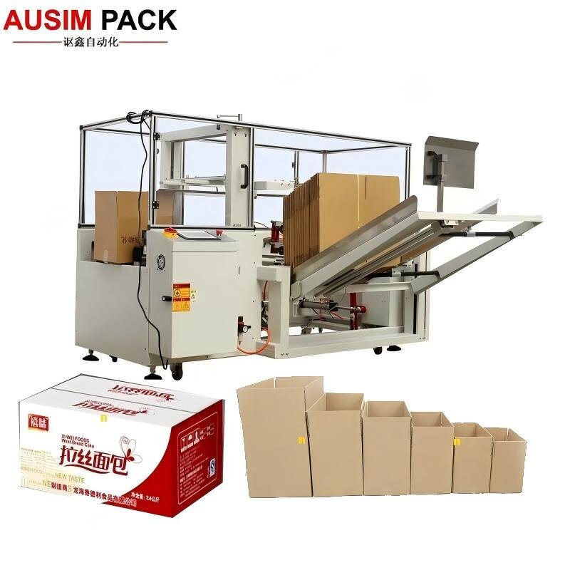 Carton Box Sealing Machine Manufacturer - Fully-Automatic Electric PLC Controlled for Apparel Paper