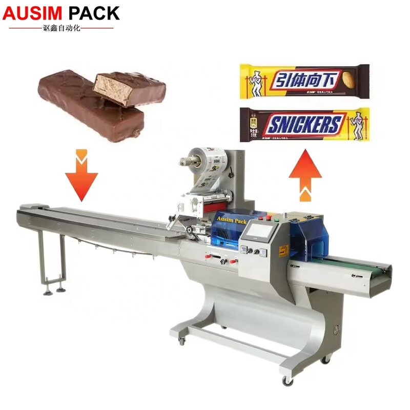 Candy Wrapping Machine Manufacturer - Flow Type for Hawthorn Lollipop with Wooden Stick Plastic Paper