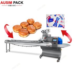 Biscuit Wrapping Machine Manufacturer - Automatic Round Cookie Waffle Pillow Horizontal Flowpacking