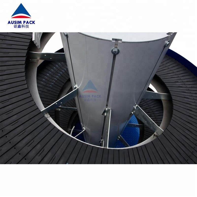 Screw Conveyor Manufacturer - Vertical Single Lane Slat Inclined Spiral Chain