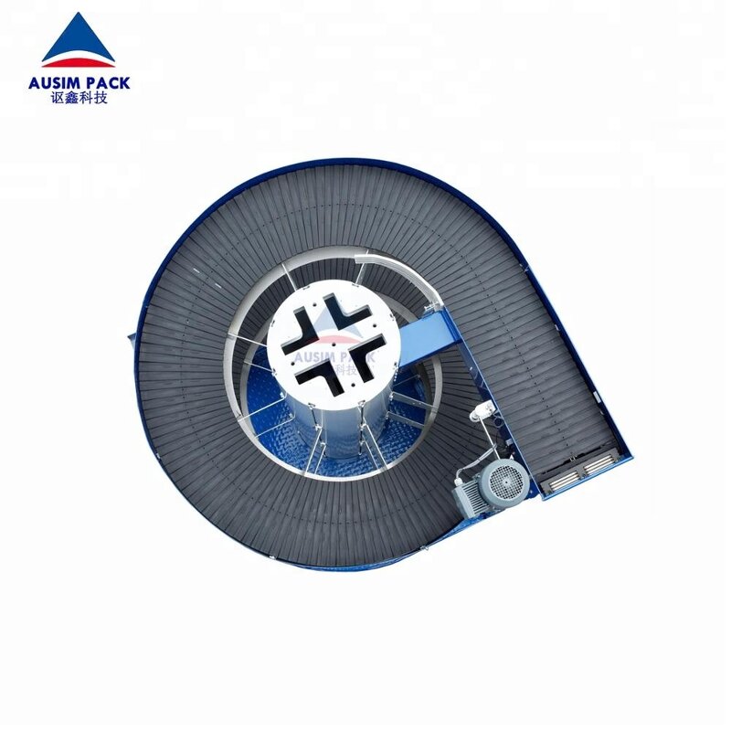 Screw Conveyor Manufacturer - Vertical Single Lane Slat Inclined Spiral Chain