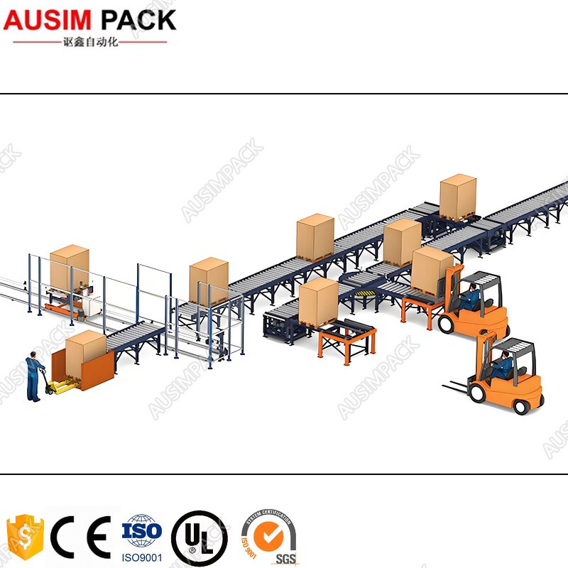 Roller Conveyor Manufacturer - Motorized Power Sorting System Heavy Duty for Bag Pallet