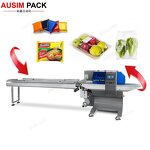 Packaging Machine Manufacturer - Easy-to-operate Automatic Horizontal for Croissant Puffs Pillow Bag Doughnut